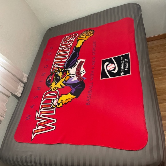 Rare Washington Wild Things Baseball Blanket - Picture 1 of 5